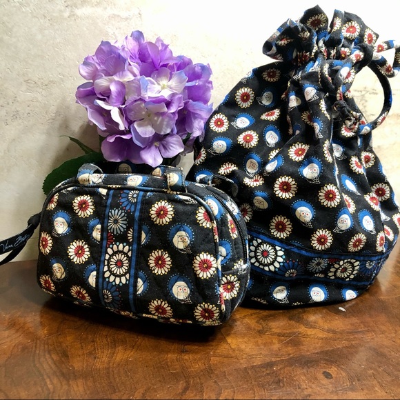 Vera Bradley Handbags - Vera Bradley Night Owl Katie Mini Bag & Ditty Bag